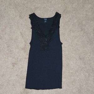 Banana Republic Black Ribbed Top